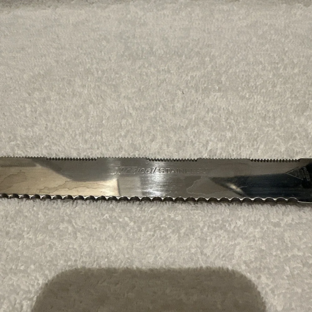 HOUSEHOLD Surgical Stainless Serrated‎ Double-Sided Knife 7.5